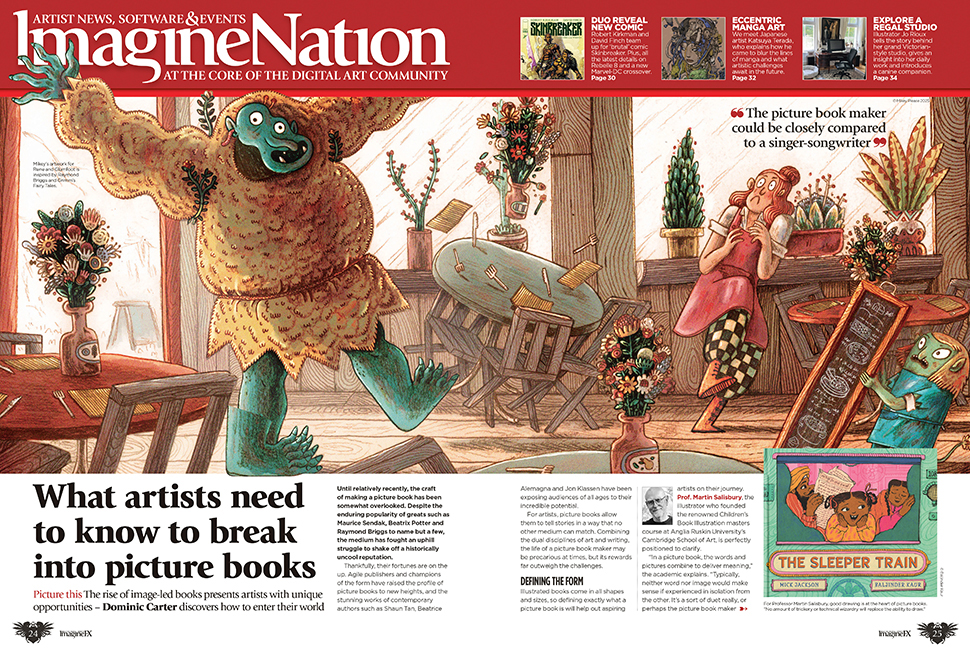 Spreads from ImagineFX 256