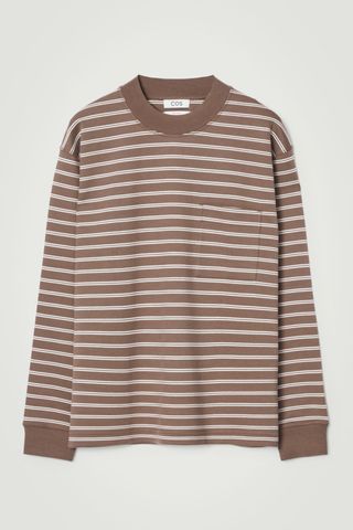 Long-Sleeved Mock-Neck T-Shirt