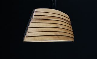 The 'Drift' light, made from wood