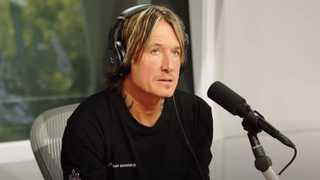 keith urban during a zane lowe interview on apple music
