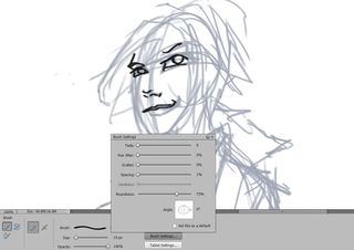 For digital drawing, the Brush Tool has some limited customisation