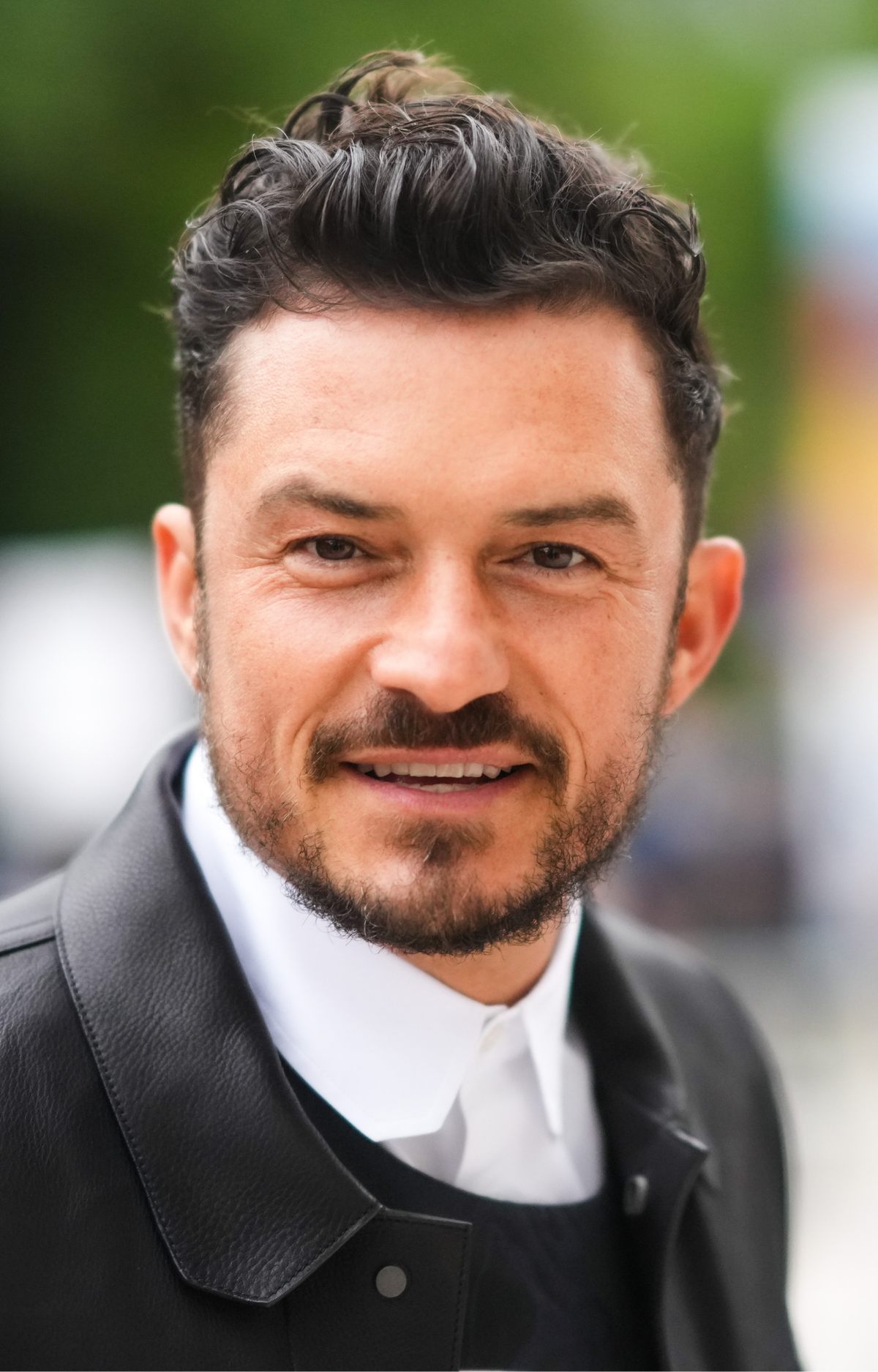 Orlando Bloom during Paris Fashion Week outside Louis Vuitton Parfum hosts dinner