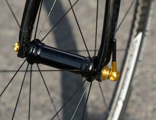 Lightweight gold quick release levers
