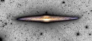 A composite image of NGC 4565 used in the new study.