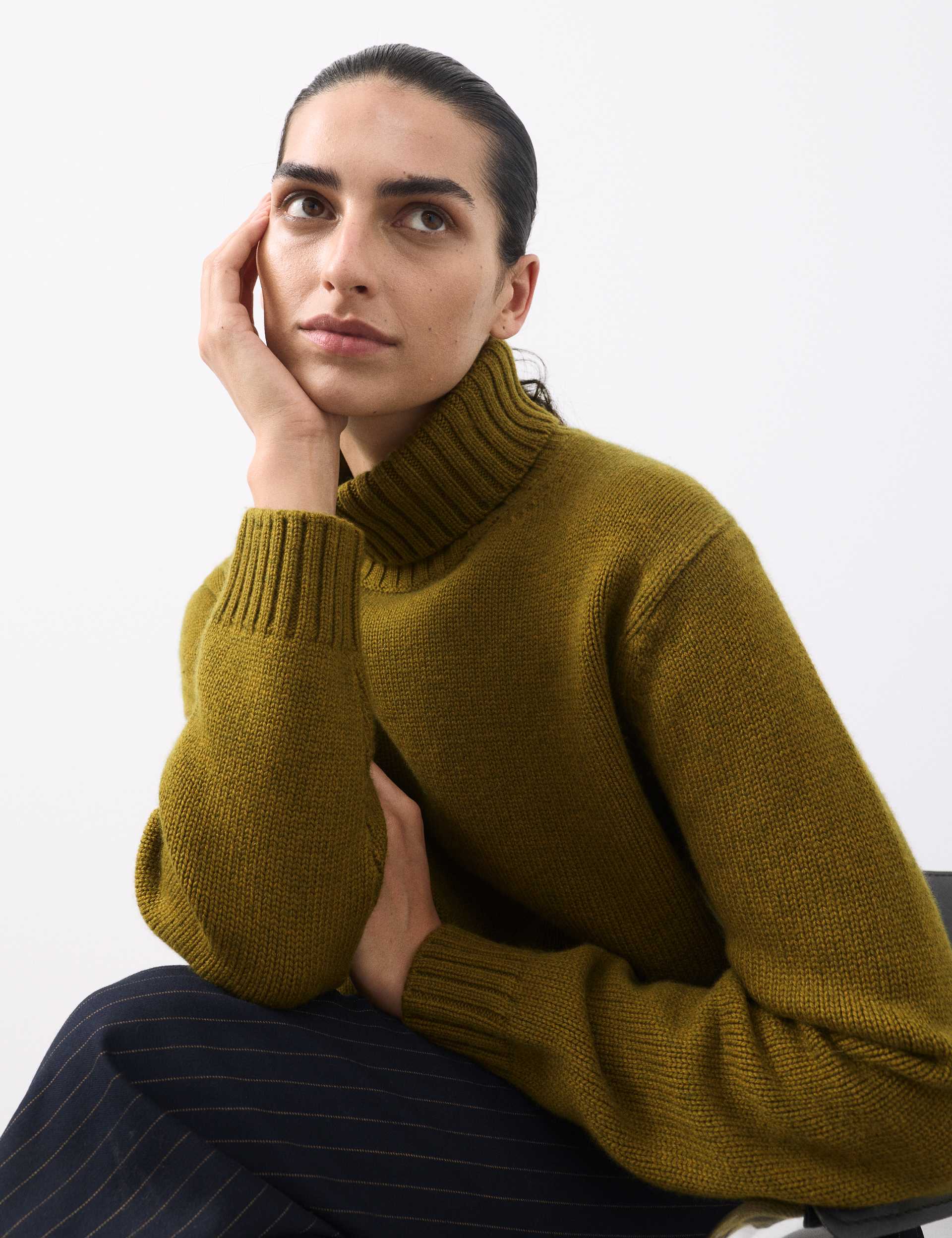 Merino Wool Rich Relaxed Jumper With Cashmere