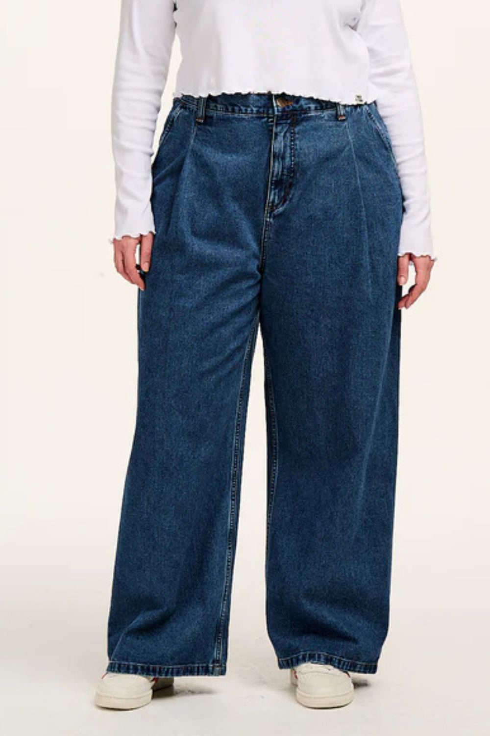 Lucy & Yak Denim Jeans in Mid Wash Blue