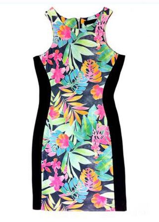 The Vestry tropical print dress, £35