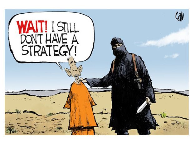 Obama cartoon world ISIS