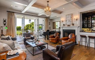 Rob Lowe's Living room in his Santa Barbara mansion
