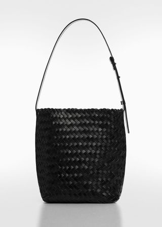 Braided Leather Bag - Women