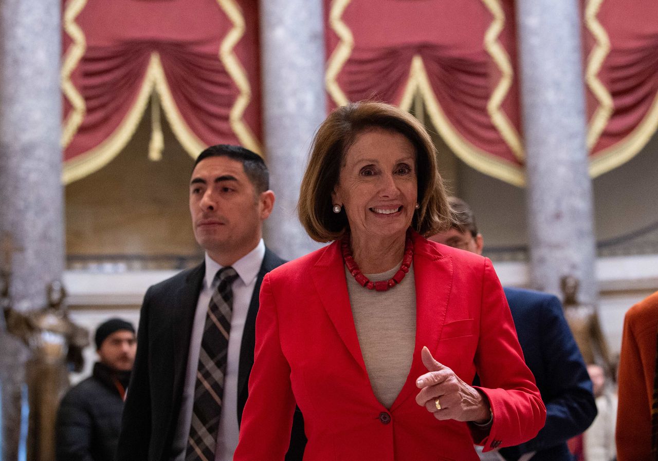 Nancy Pelosi at the House chamber