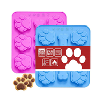 Paw Print Silicone Ice Cube Molds | Amazon