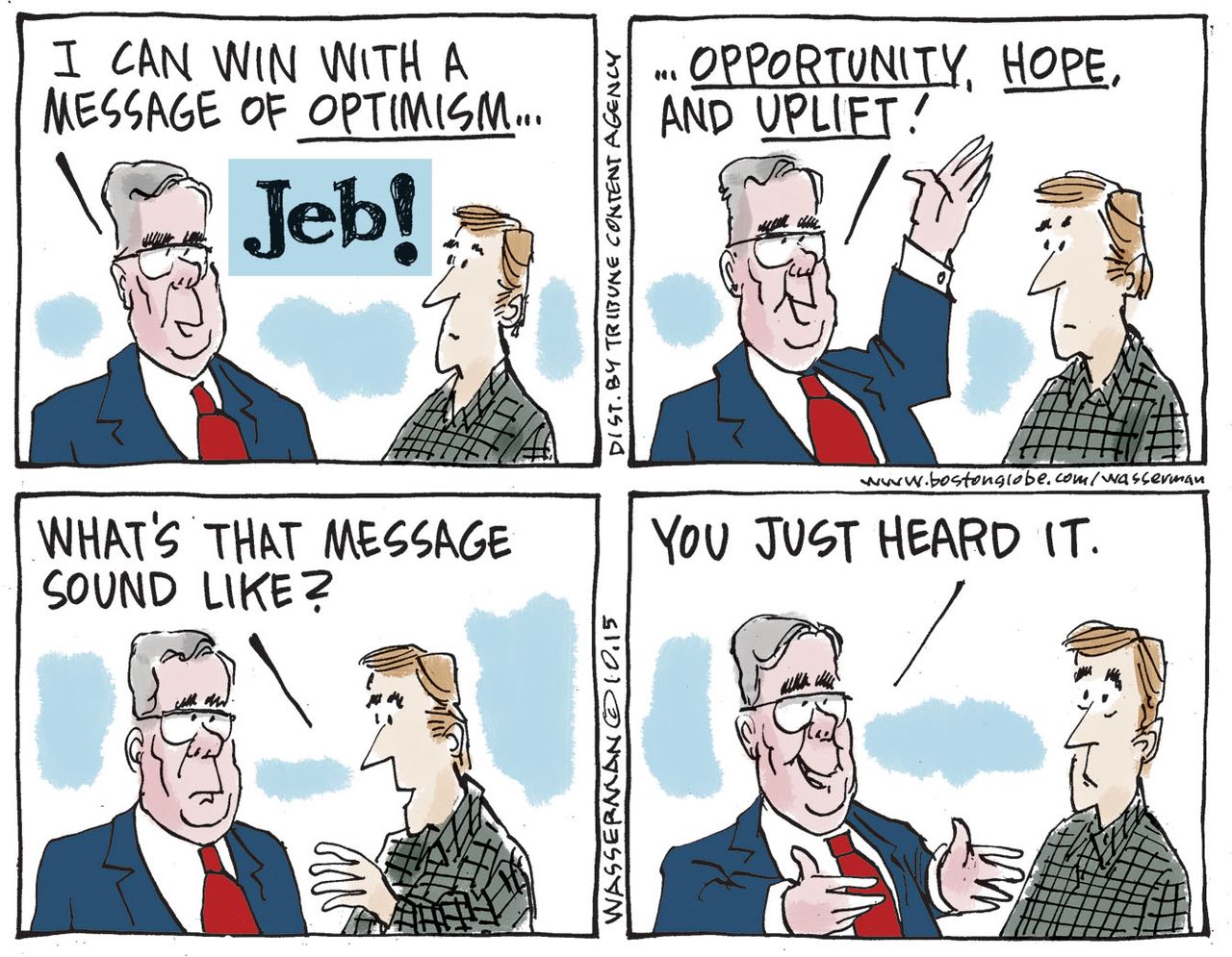 Political cartoon U.S. Jeb Bush 2016