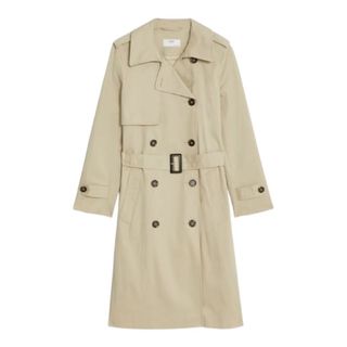 M&S cream trench coat 