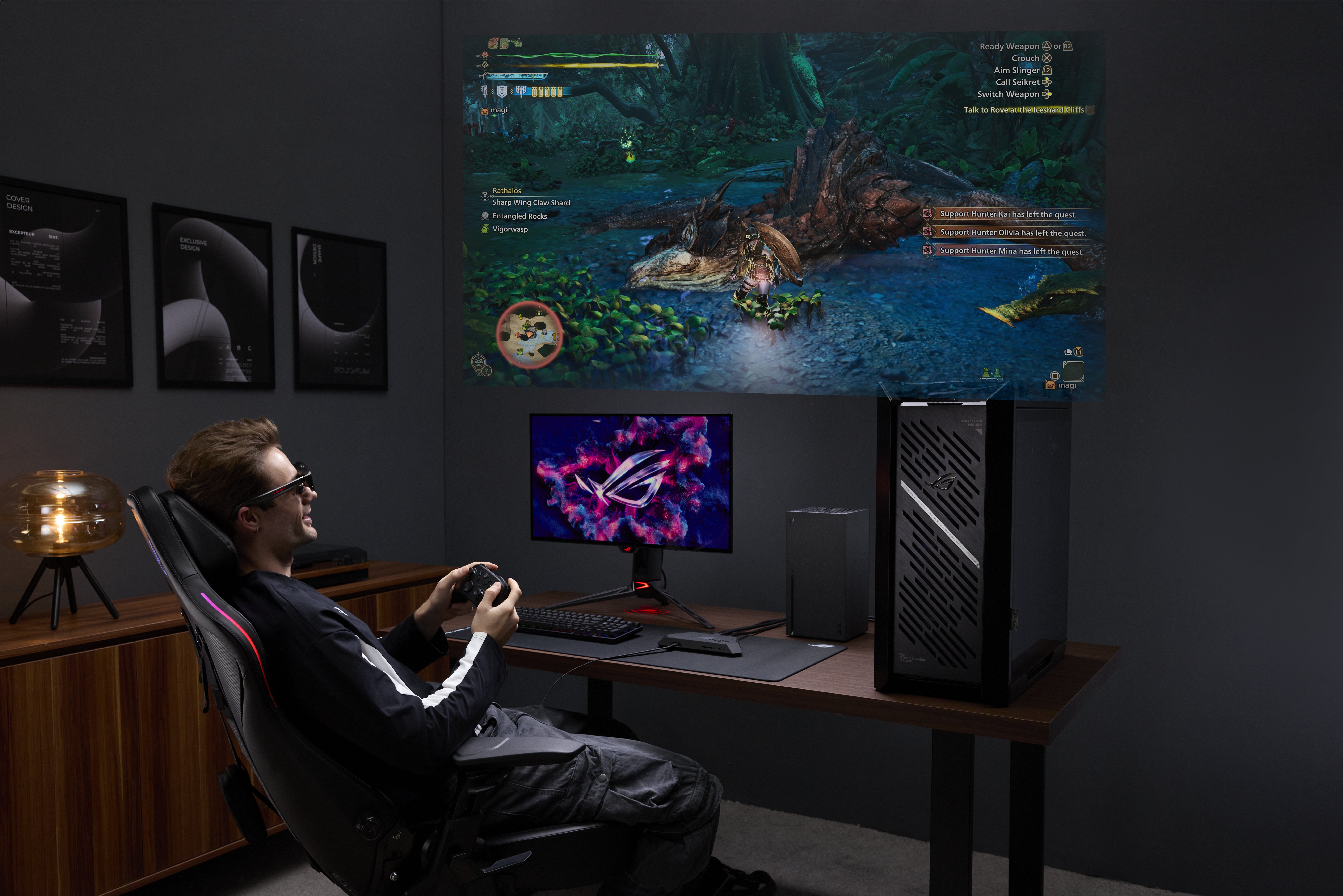 ROG Xreal R1 AR glasses press images