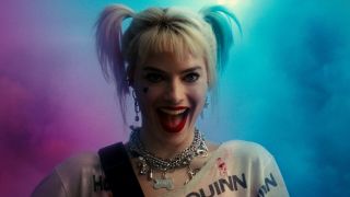Margot Robbie's Harley Quinn looking excited in Birds of Prey