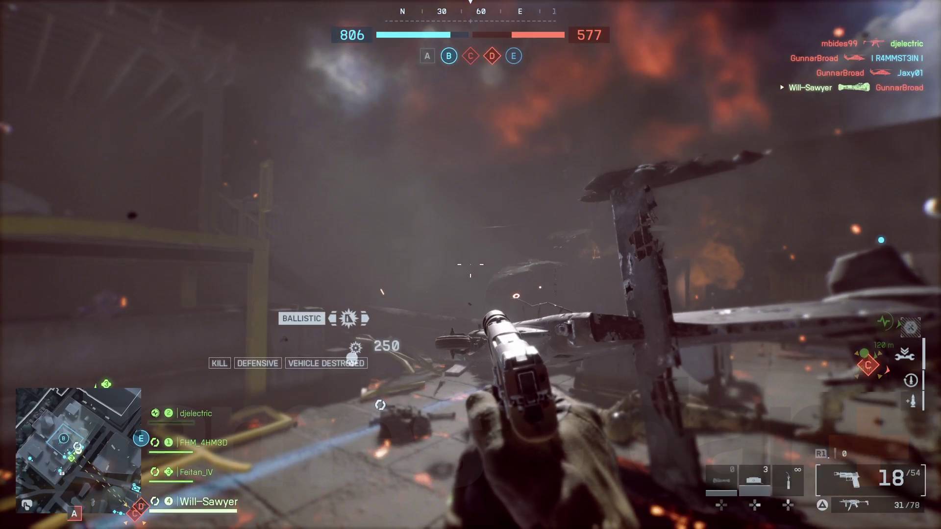 Battlefield 6 Engineer class shot down helicopter exploding