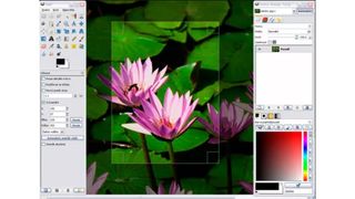 The best Cricut software: GIMP workspace image