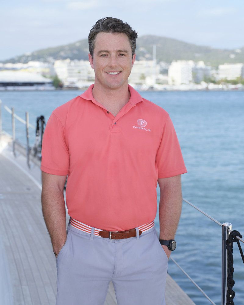 Keith Allen in a promo image for Below Deck Sailing Yacht season 5