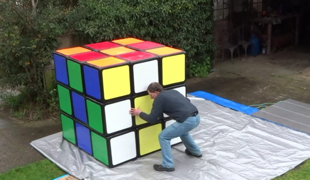 Tony Fisher shows off his Rubik&amp;#039;s Cube