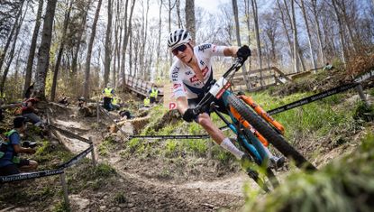 Mathieu van der Poel in the World Cup round 