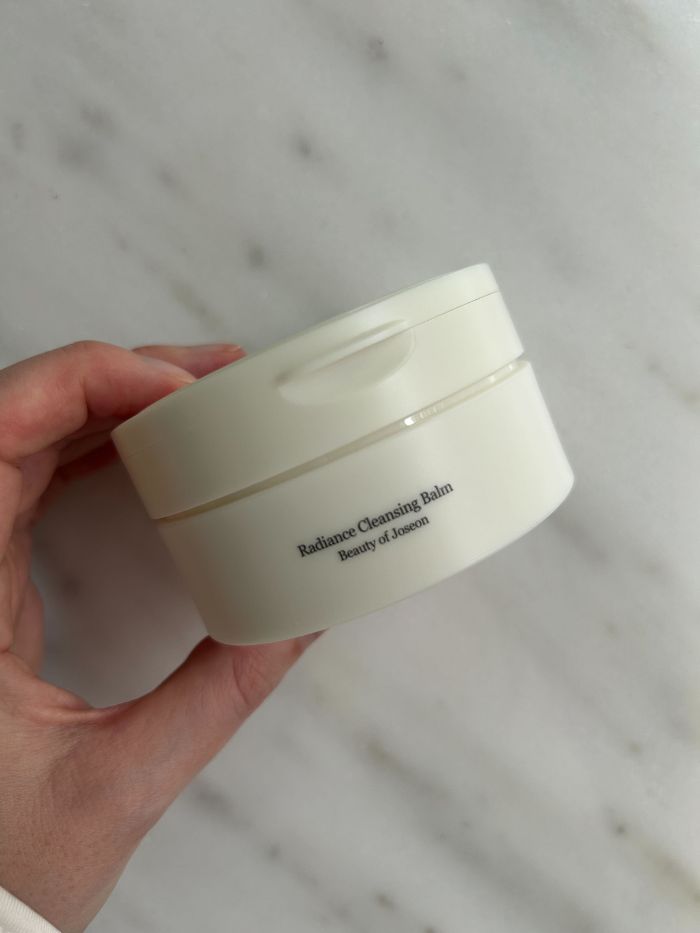 The Beauty Of Joseon cleansing balm on a marble table