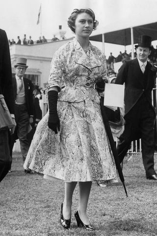 Princess Margaret at the races in 1955