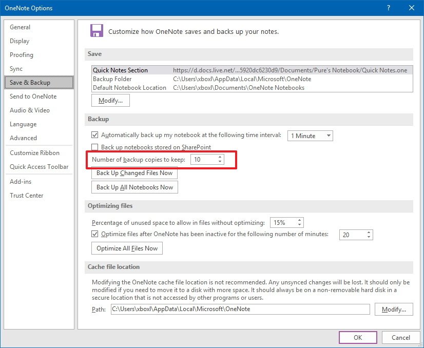 Save configuration перевод