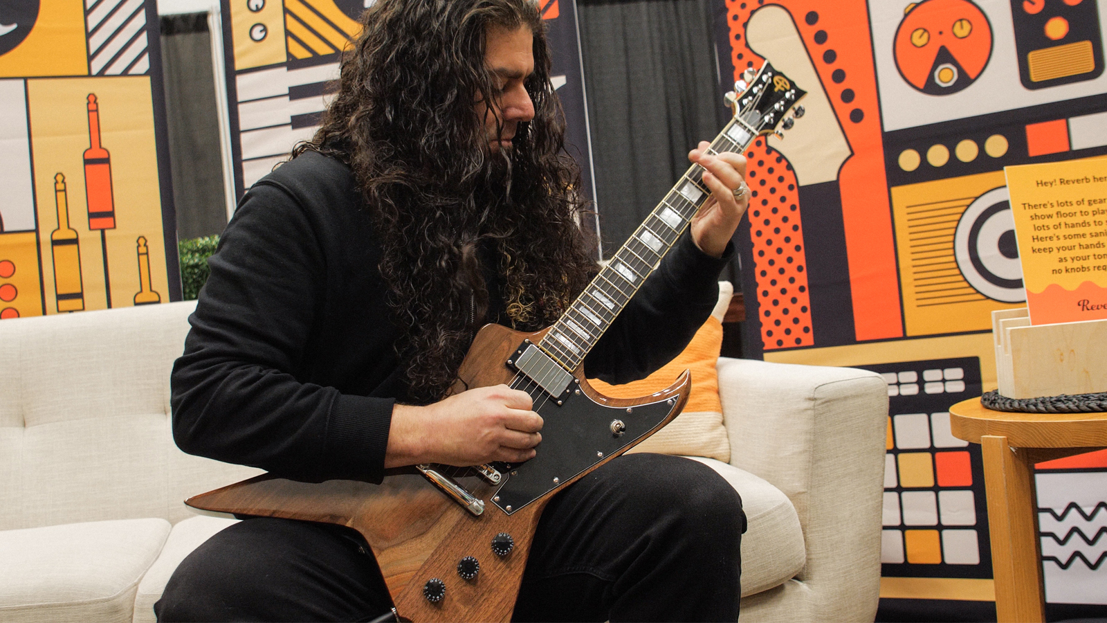 Claudio Sanchez with the Evil Instruments Jackhammer