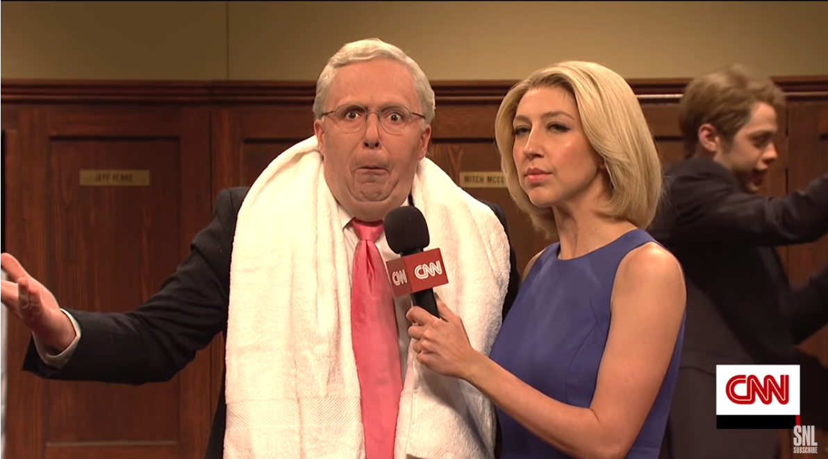 Saturday Night Live&amp;#039;s Beck Bennett as Mitch McConnell