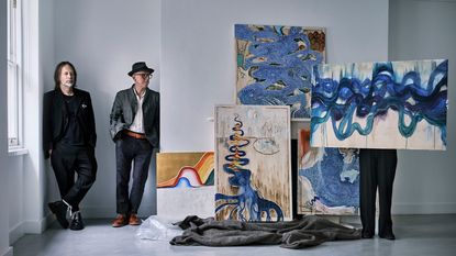 Artists Thom Yorke and Stanley Donwood Photograph by Julian Broad, courtesy of TIN MAN ART
