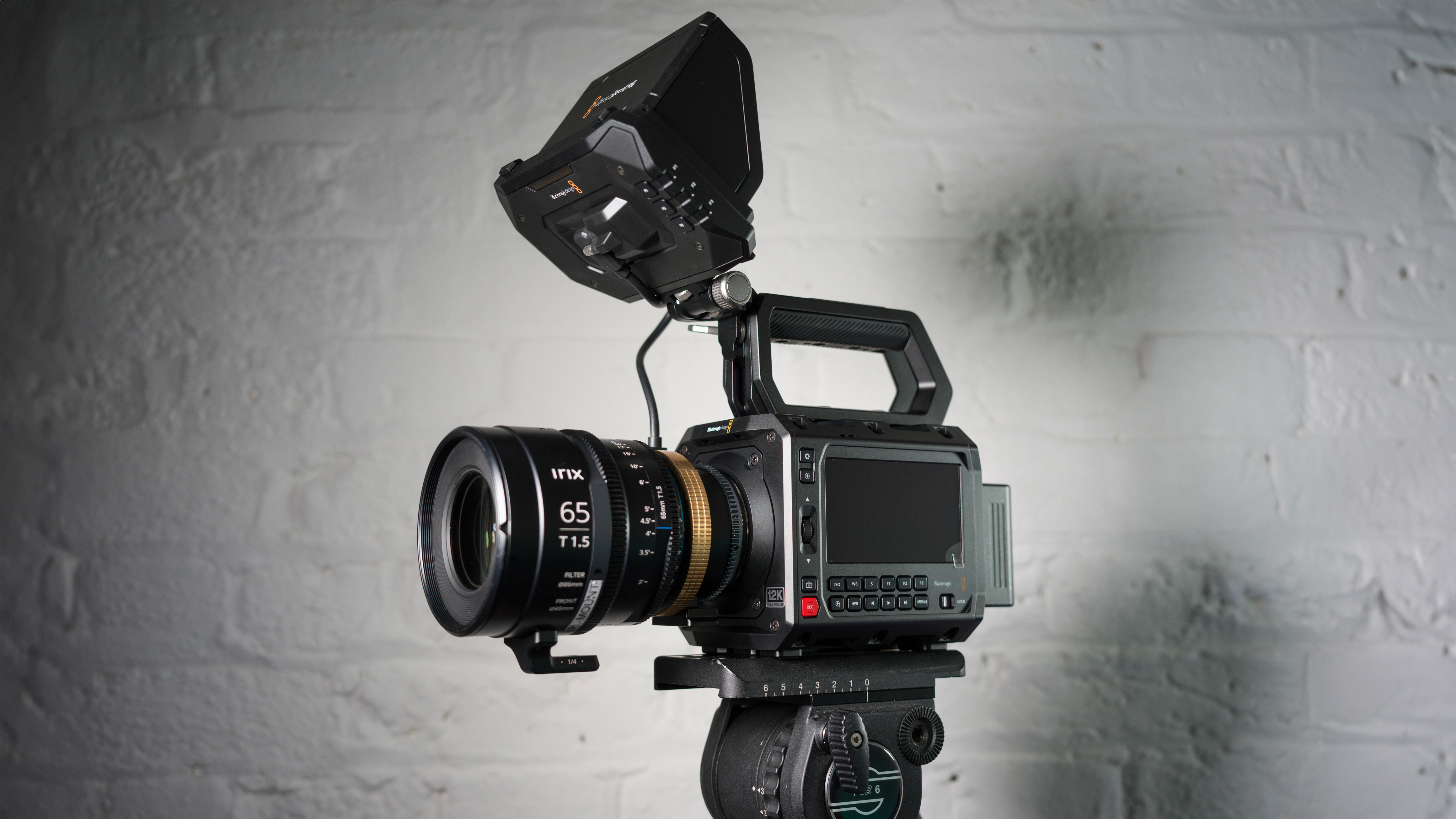 Blackmagic Pyxis 12K camera with lens attached