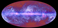 Early data from the Planck collaboration maps the cosmic microwave background across the sky.