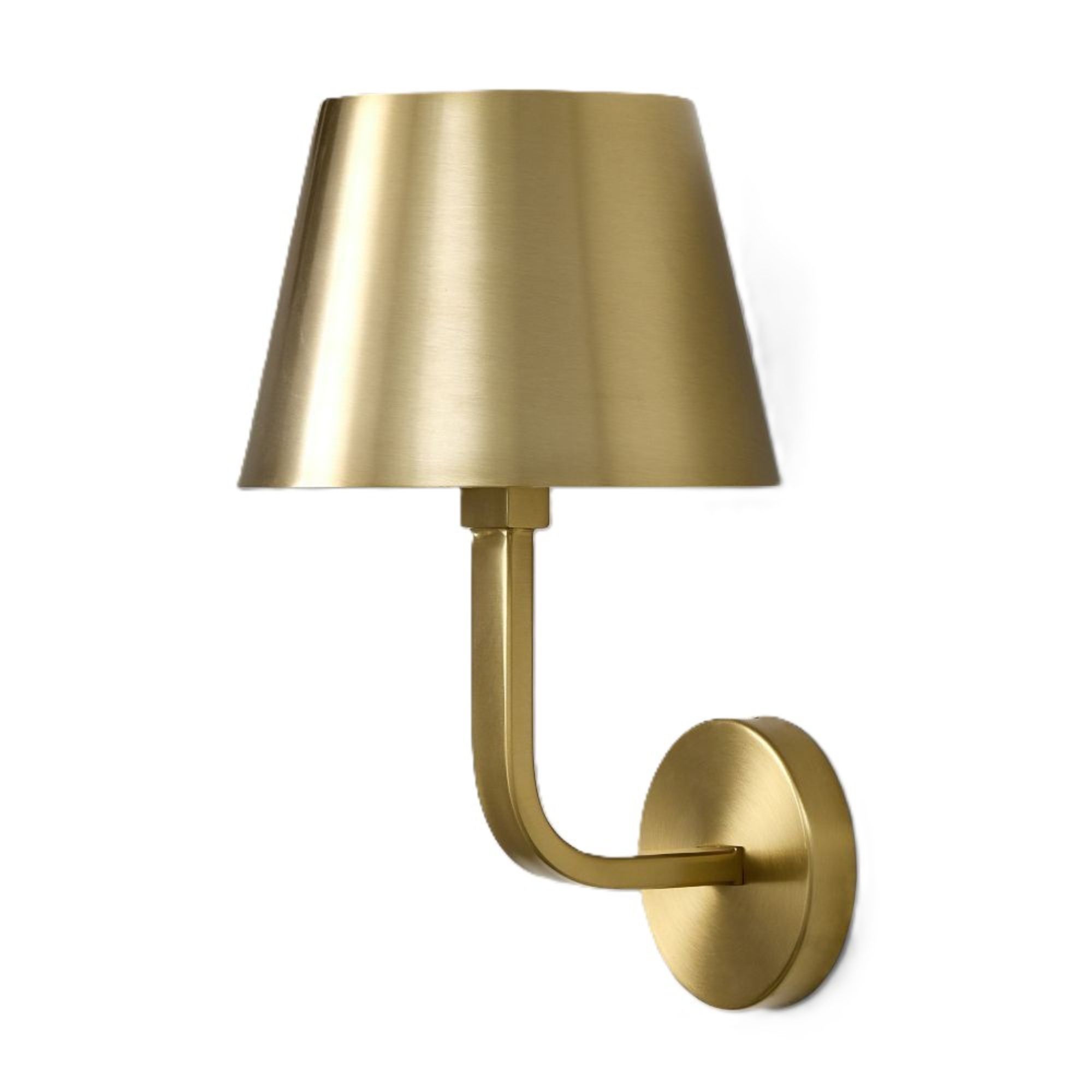 Gold wall sconce
