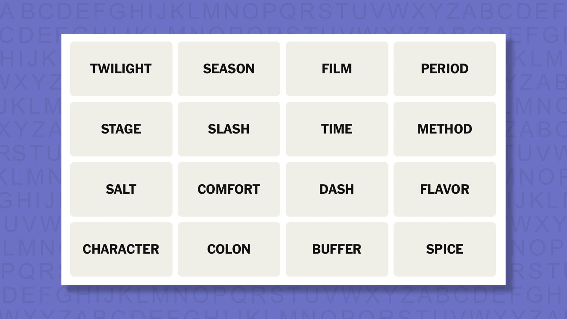 NYT Connections hints for game 888 on a purple background