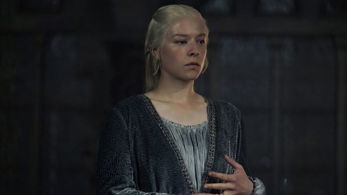 Rhaenyra Targaryen (Emma D&#039;Arcy) in House of the Dragon season 2 episode 2