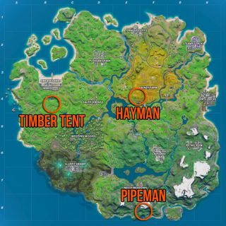 Fortnite Dance at the Pipeman, the Hayman, and the Timber Tent