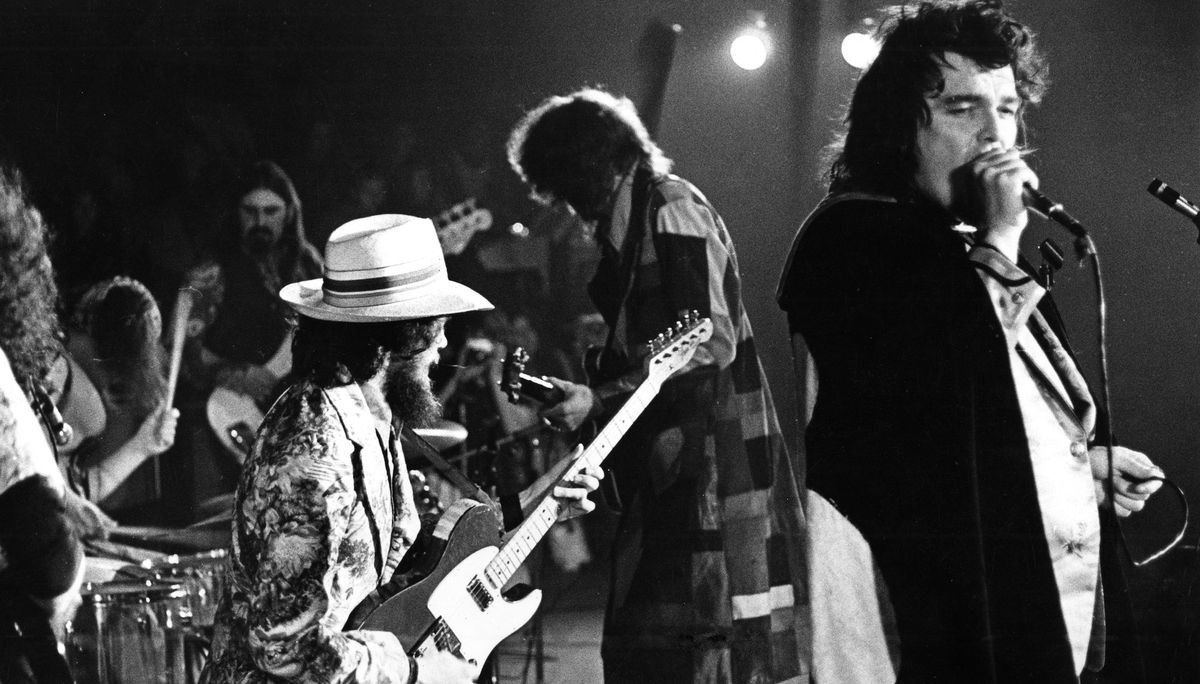 Captain Beefheart performs onstage with The Magic Band at The Concertgebouw, Amsterdam on April 8, 1972