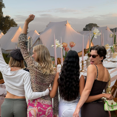 An image of a chic hen do itinerary.