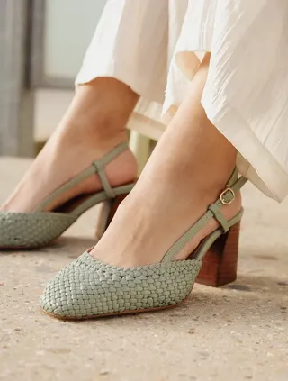 Bobbies, Madara Shoe in Grey Green