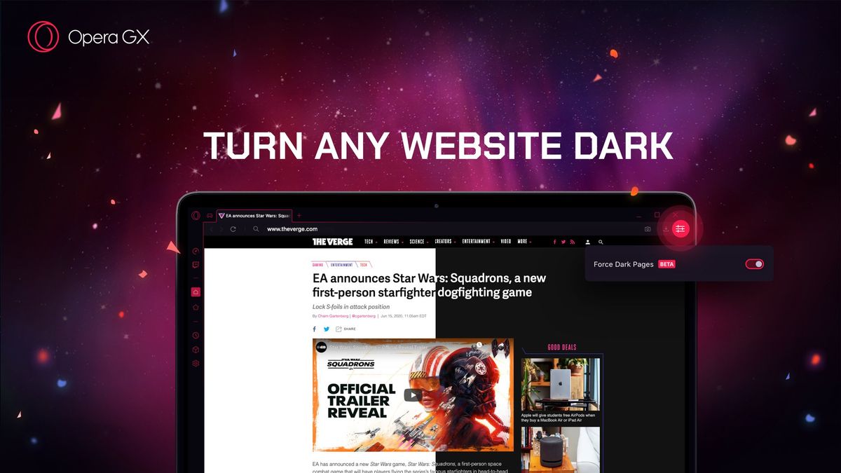 Opera Gx Force Dark Mode