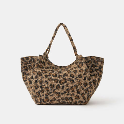 Accessorize Animal Print Teddy Shoulder Bag