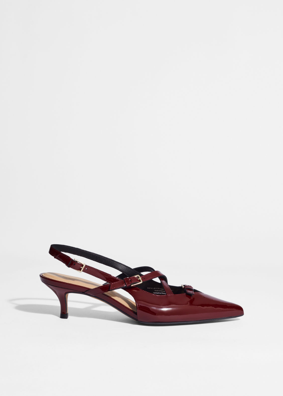 Bombas de slingback embelezadas