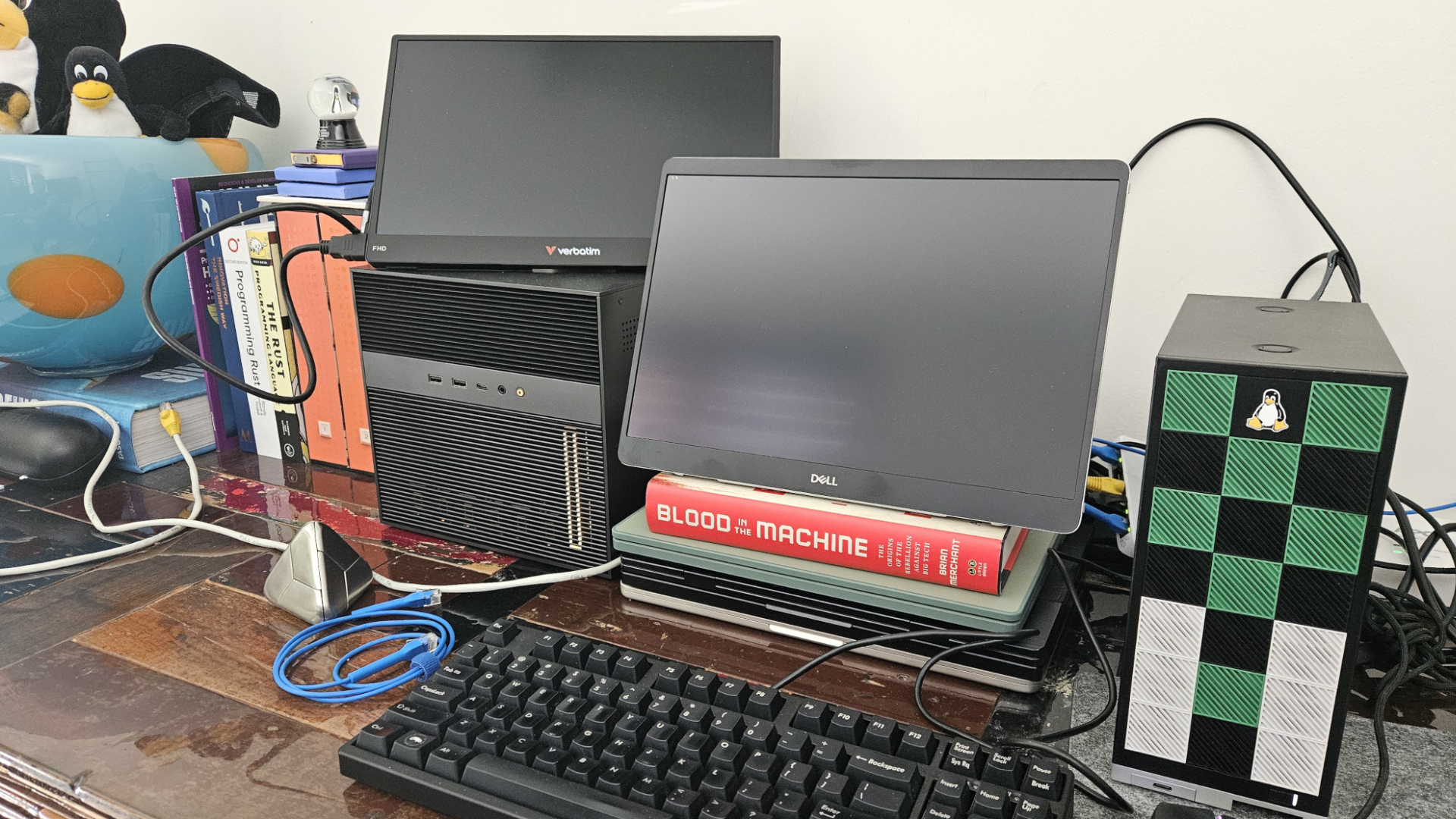 Greg Kroah-Hartman's "Clanker T1000" bug hunting hardware. 