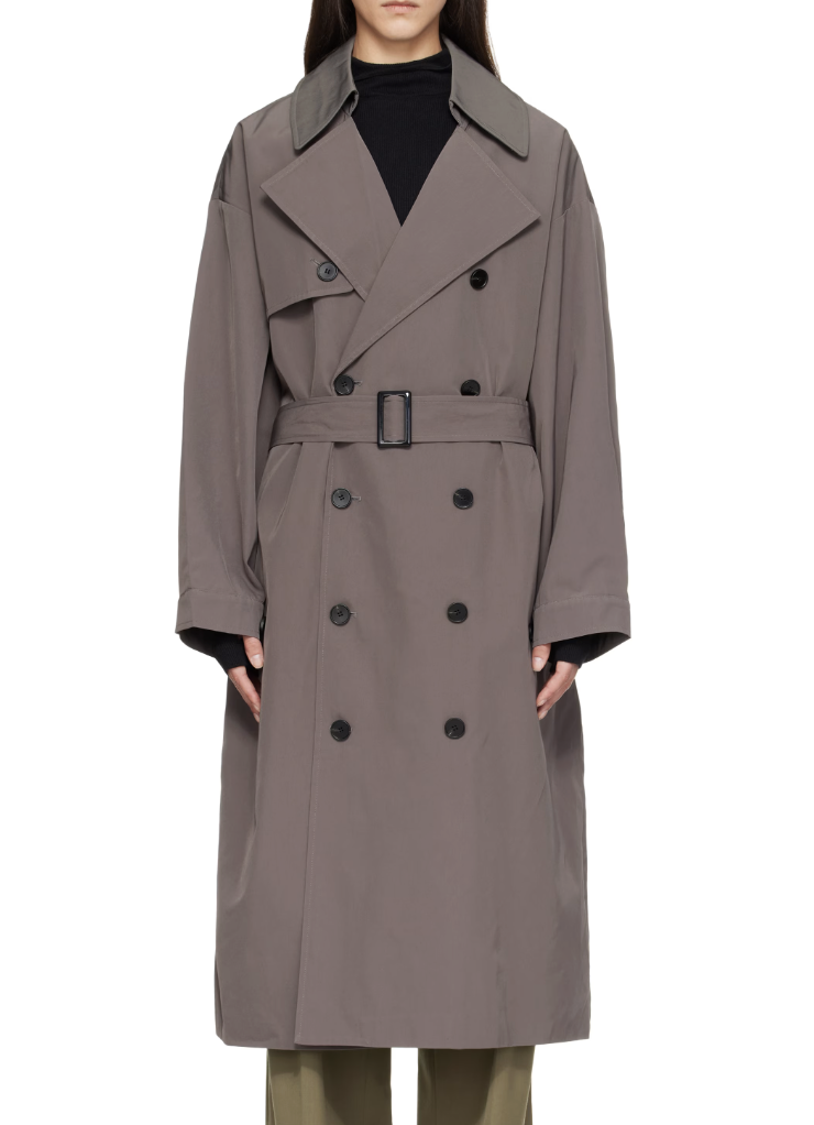 The Frankie Shop, Gray Mavis Oversized Trench Coat (Was $345)