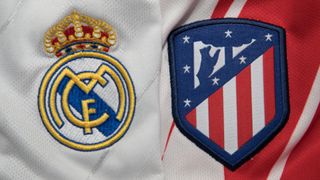 Real Madrid vs Atletico Madrid club badges