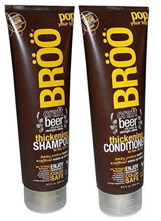 Craft Beer Thickening Shampoo and Conditioner Citrus Creme 100% Natural Scent Color Safe and Vegan