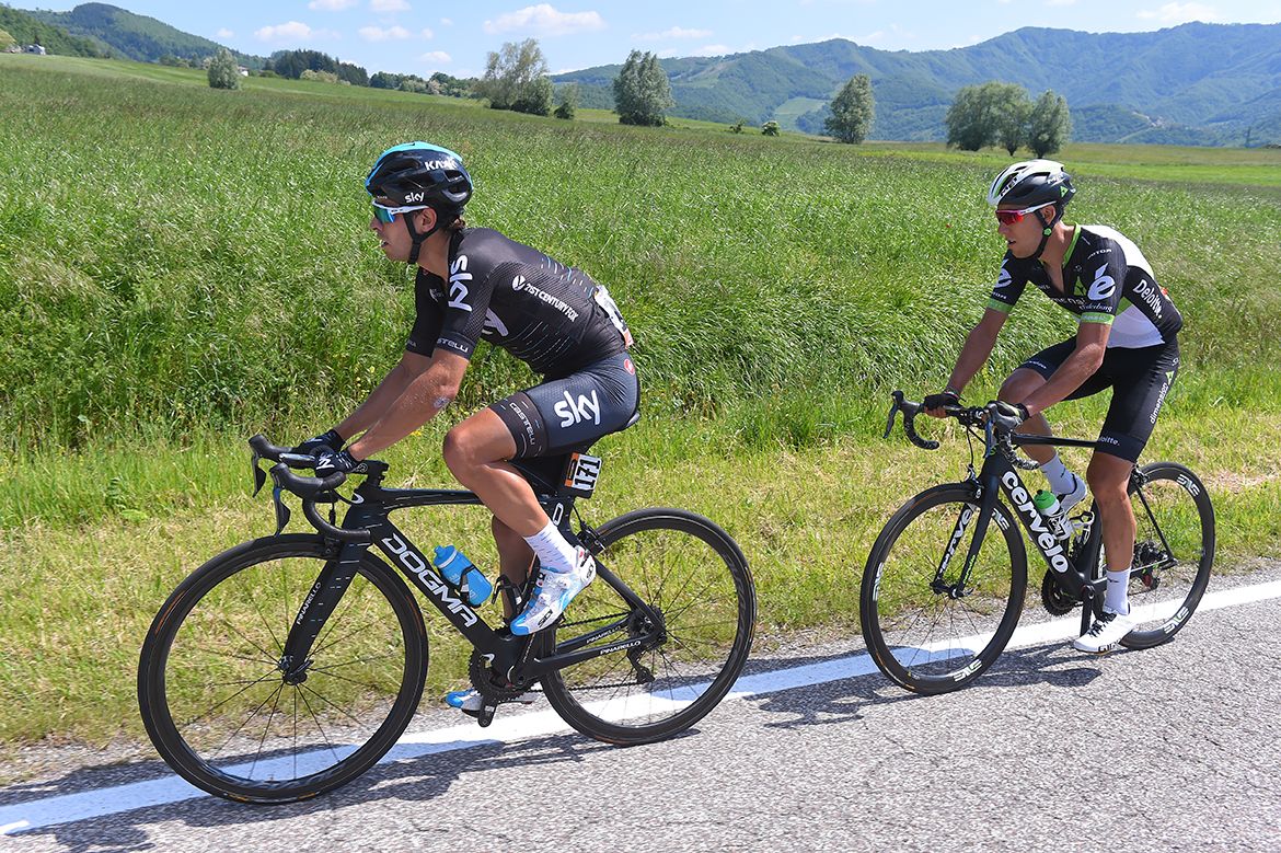 Mikel Landa and Omar Fraile at the Giro d'Italia