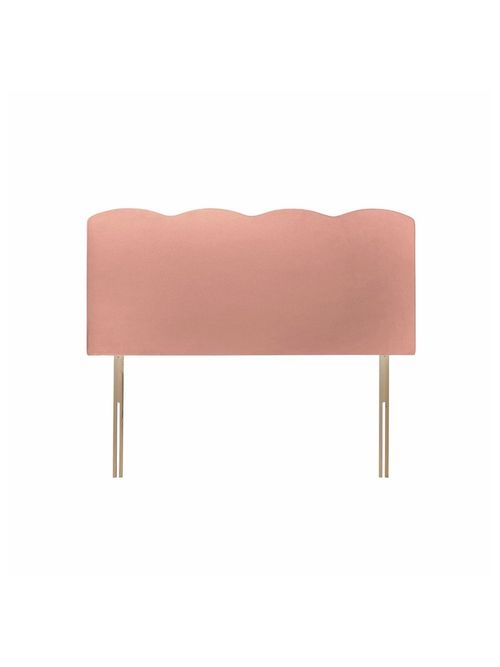 Silentnight Wave Velvet Kingsize Headboard - Pink