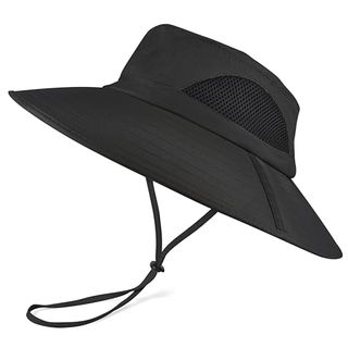 Einskey Unisex Sun Hat, Waterproof Wide Brim Bucket Hat Packable Boonie Hat for Fishing Hiking Gardening Safari Beach